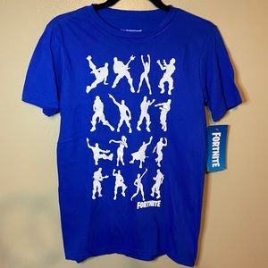 Boys Large Blue Fortnite Graphic Tee